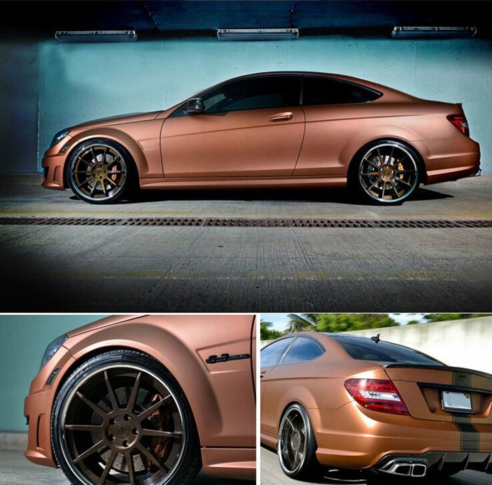 Metallic Bronze Vinyl Wraps For mercedes benz c class