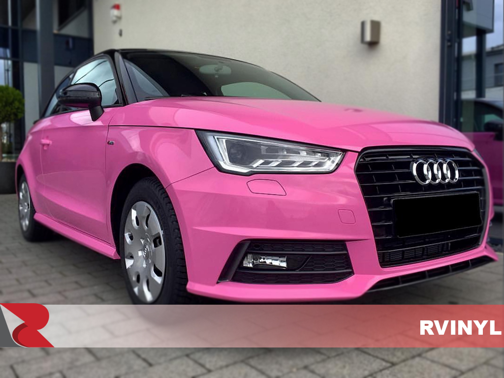 Oracal Vinyl Gloss Pink Wrap For Audi A3