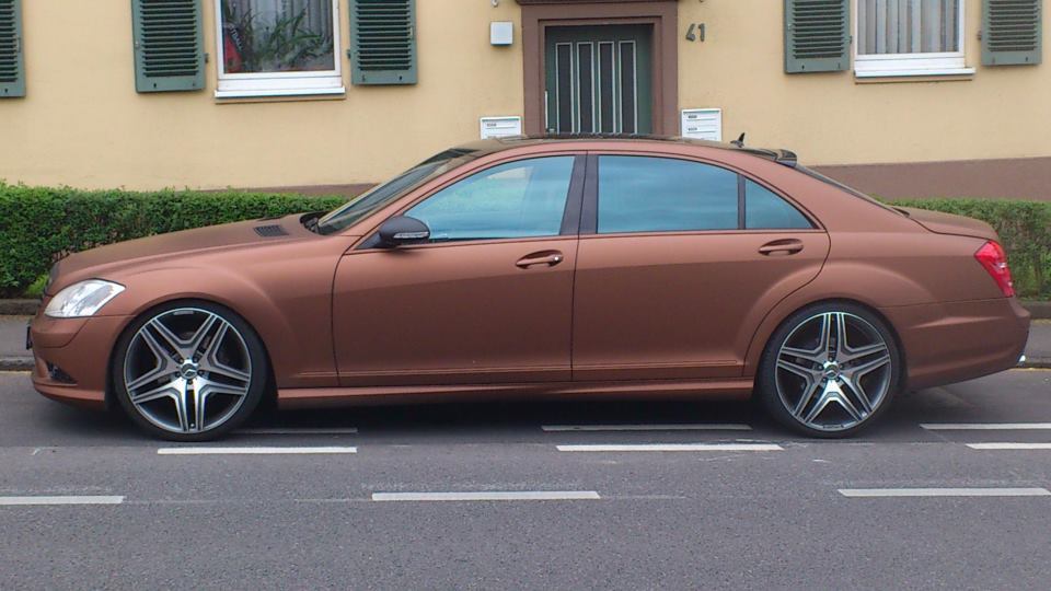 metallic brown vinyl wrap for mercedes benz s550