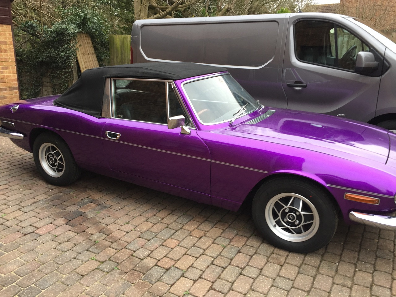 metallic purple car _wrap